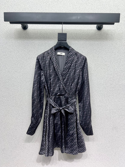 Fend 25fw jacquard dress