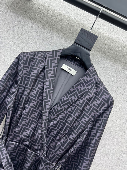 Fend 25fw jacquard dress