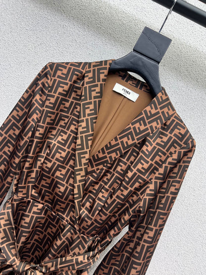 Fend 25fw jacquard dress