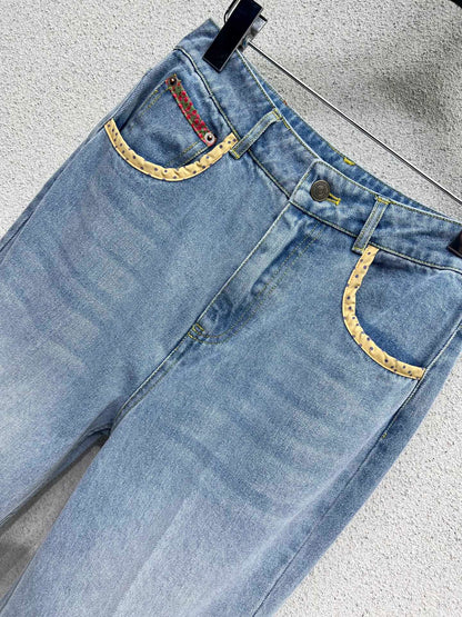 Val 25fw beaded jeans