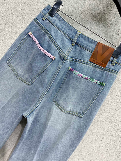 Val 25fw beaded jeans