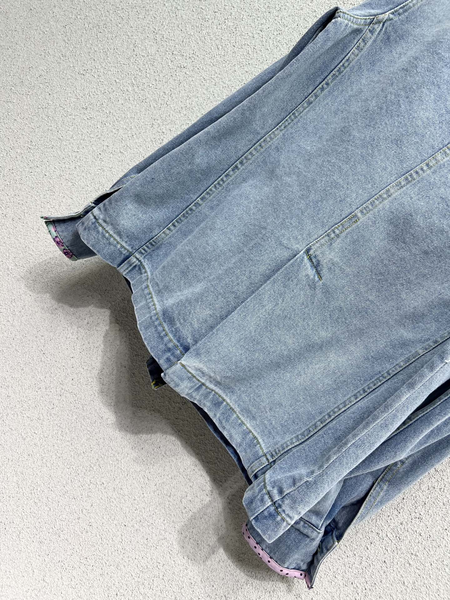 Val 25fw beaded denim jacket