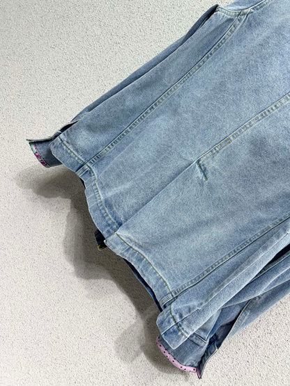 Val 25fw beaded denim jacket