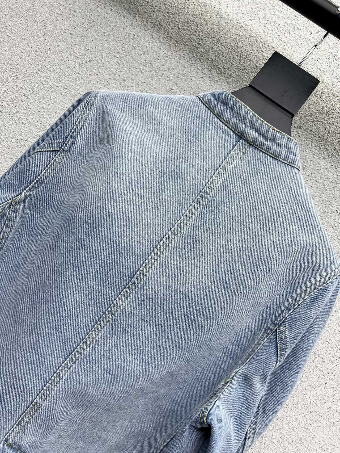 Val 25fw beaded denim jacket