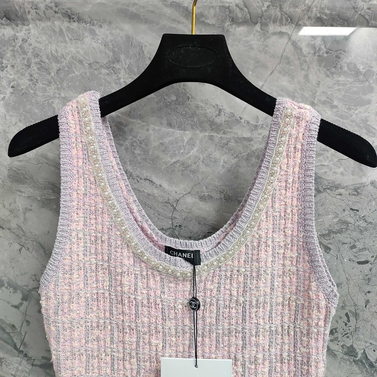 Chan 25ss beaded dress