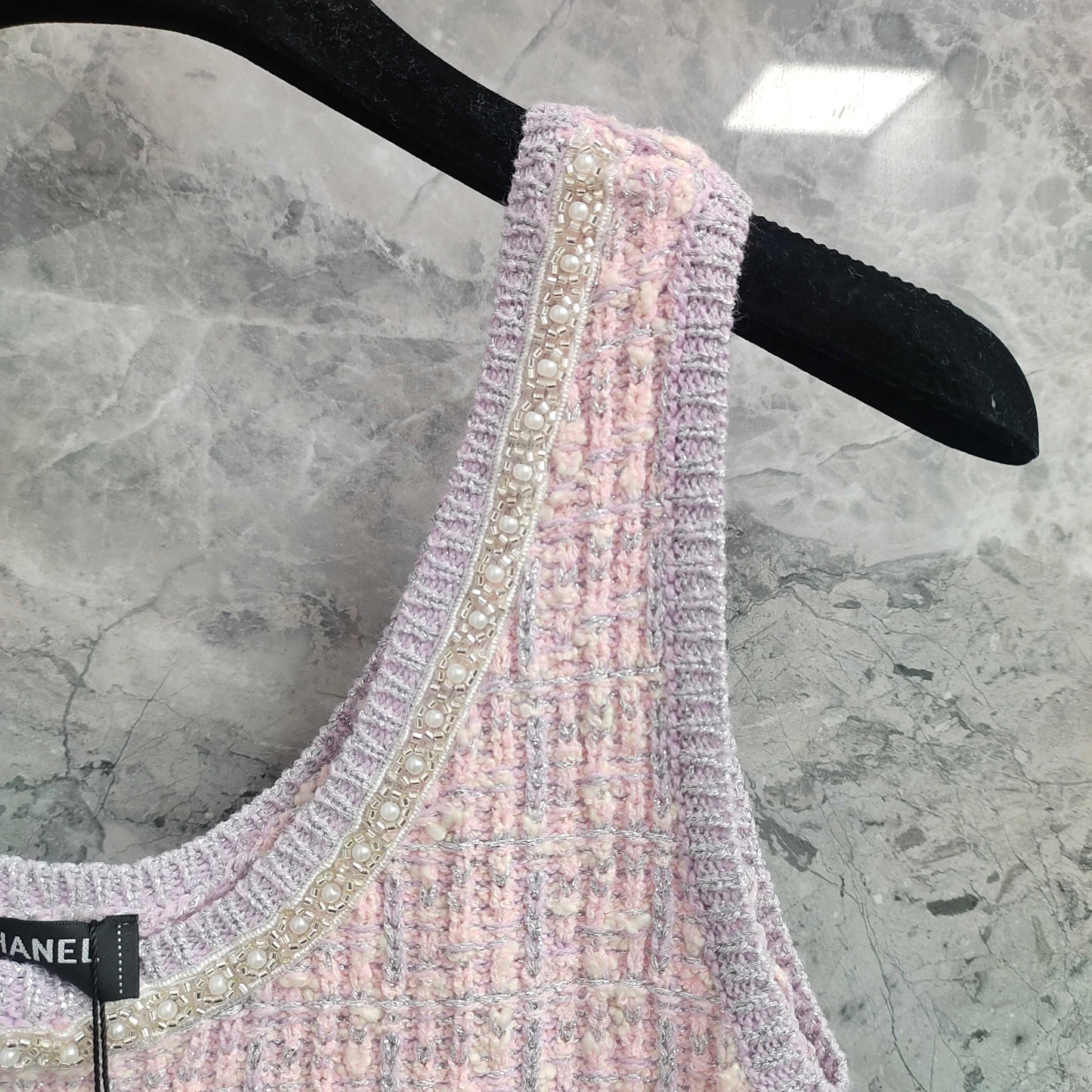 Chan 25ss beaded dress