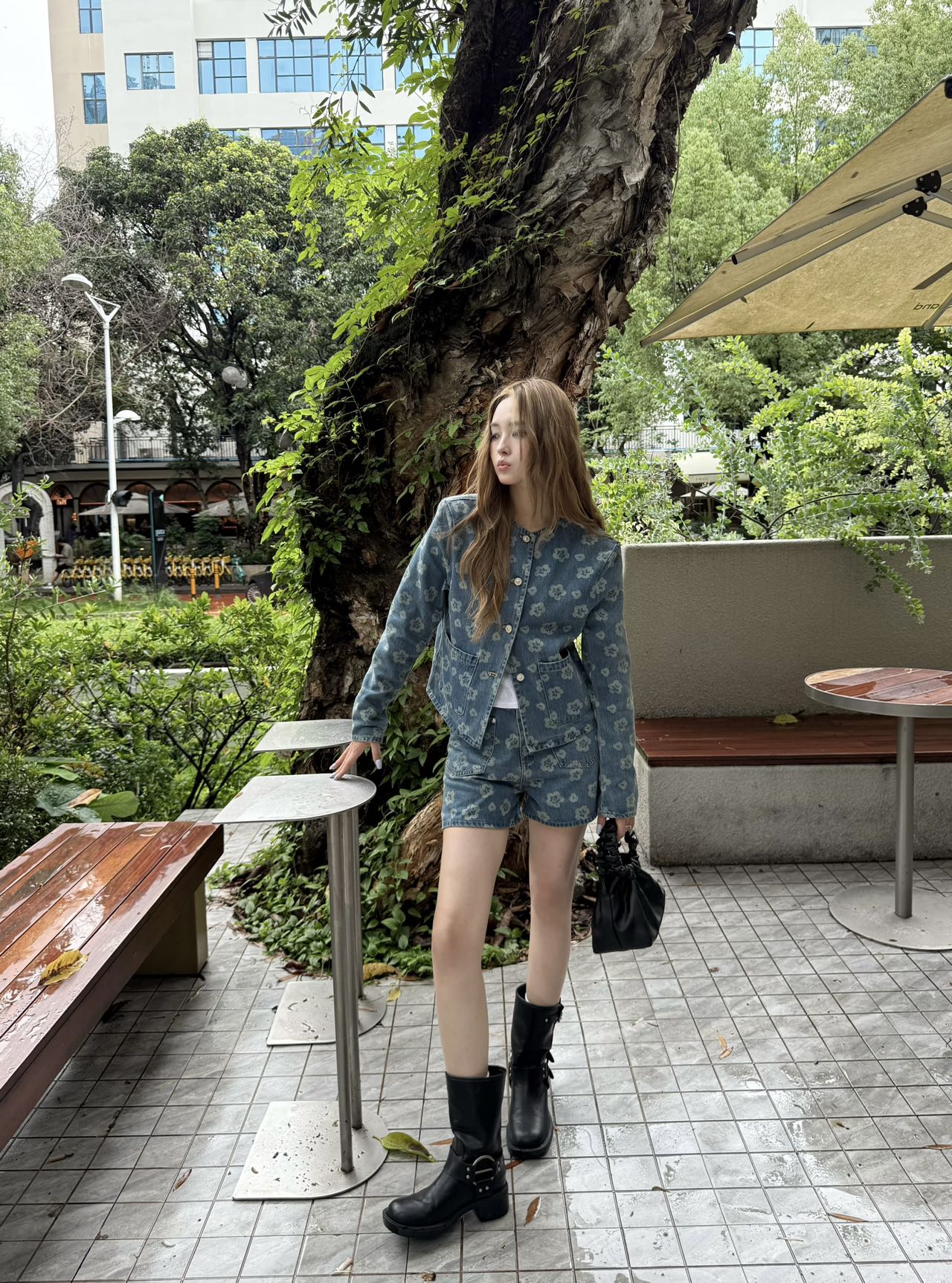 Chan 25fw denim short
