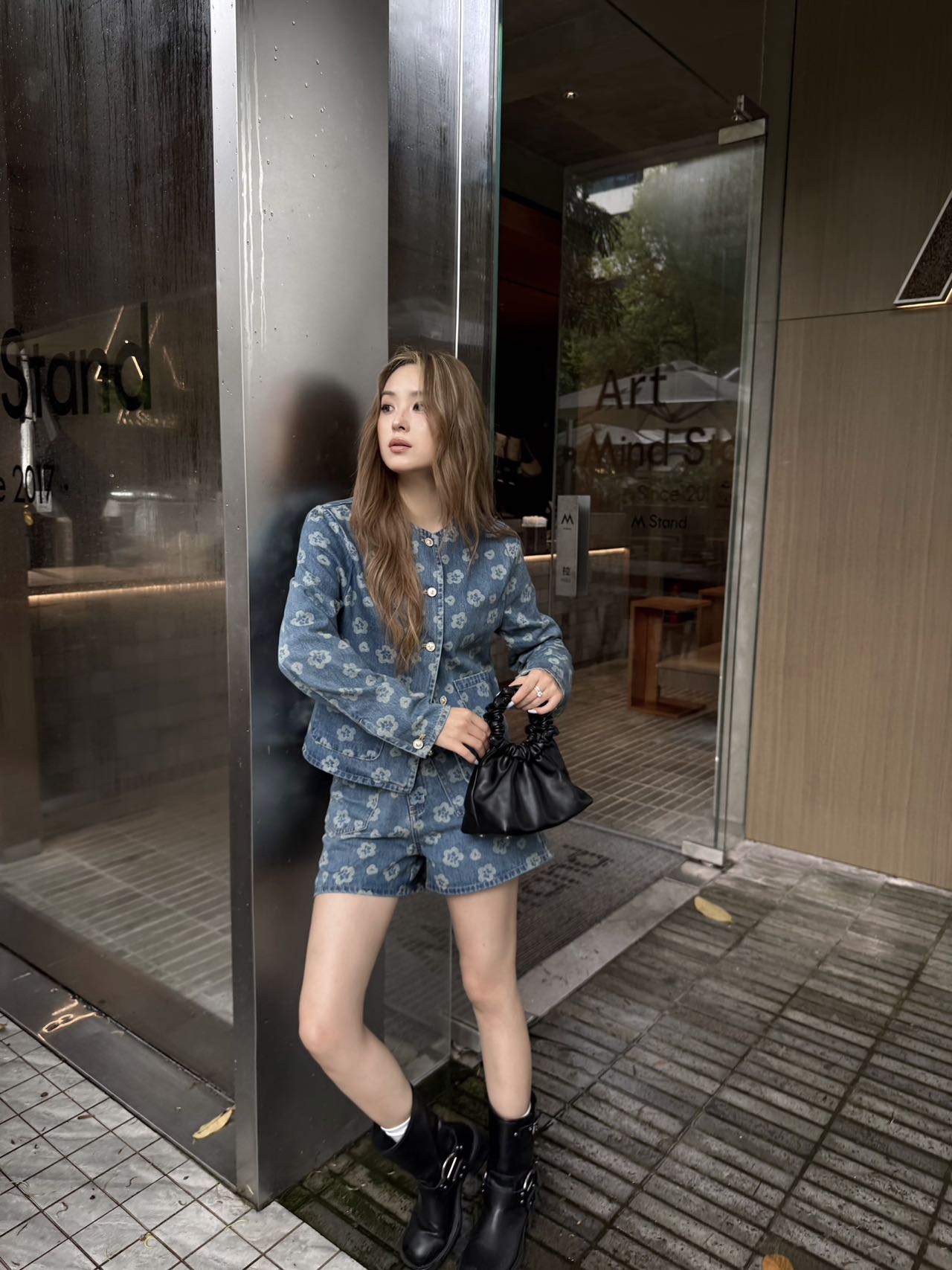 Chan 25fw denim short
