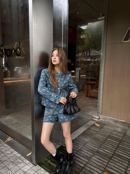 Chan 25fw denim short