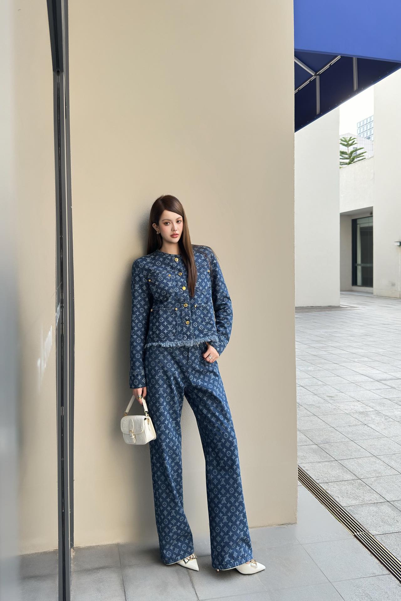 Louis 25fw jacquard jeans