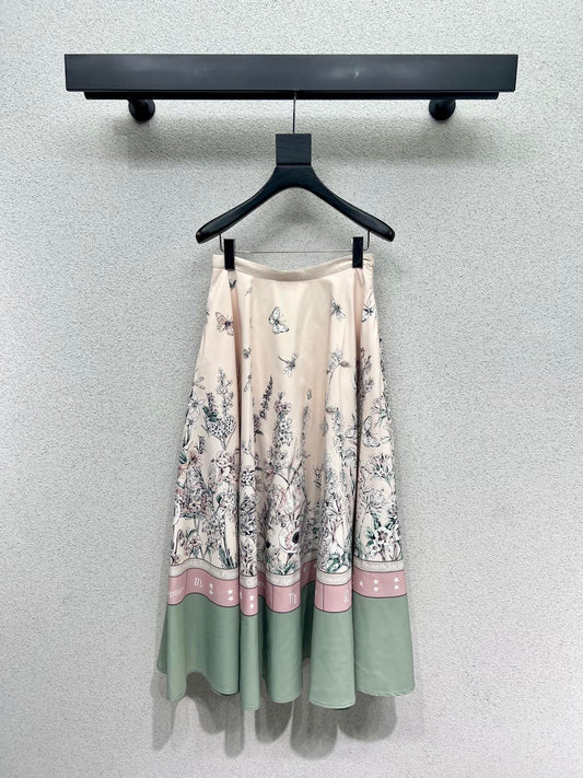 Dio 25fw printed skirt
