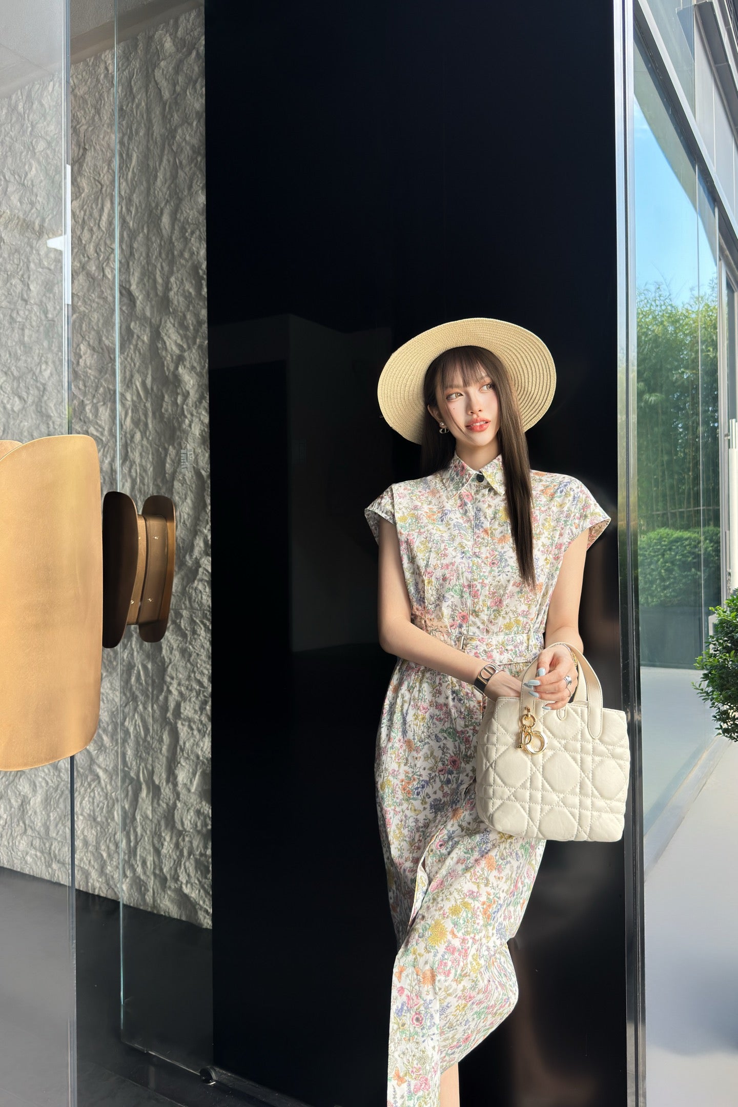 CD 25fw printed dress