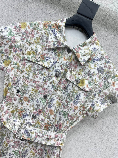 CD 25fw printed dress