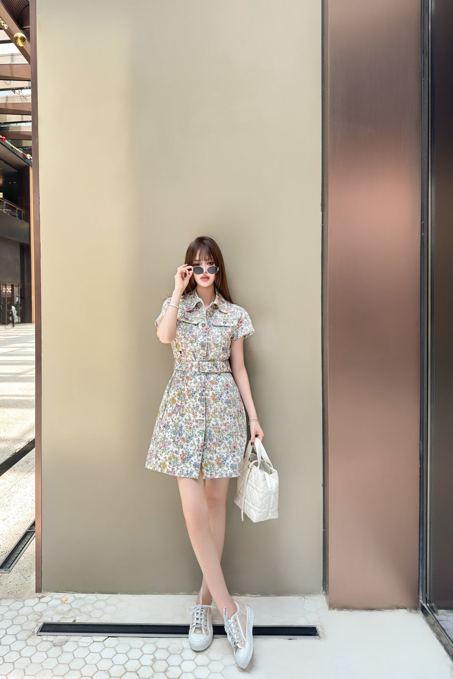 CD 25fw printed dress