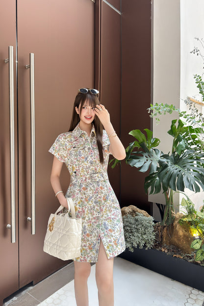 CD 25fw printed dress