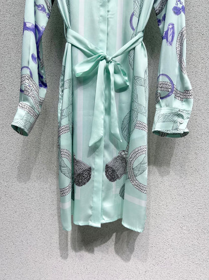 Herm 25fw printed dress