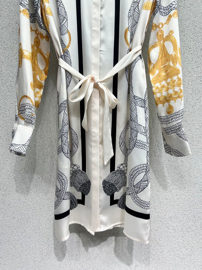 Herm 25fw printed dress