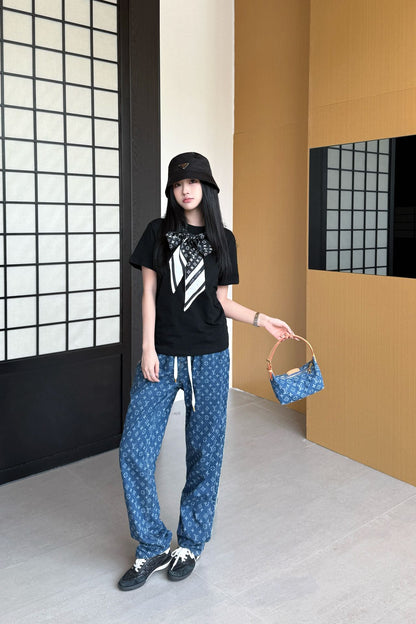 Louis 25fw  Scarf T-shirt