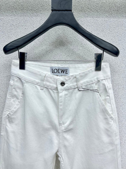 Loe 25fw embroidered jeans