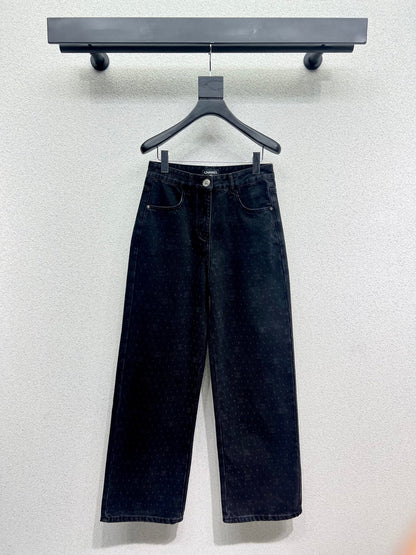 Chan 25fw printed jeans