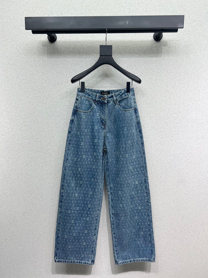 Chan 25fw printed jeans