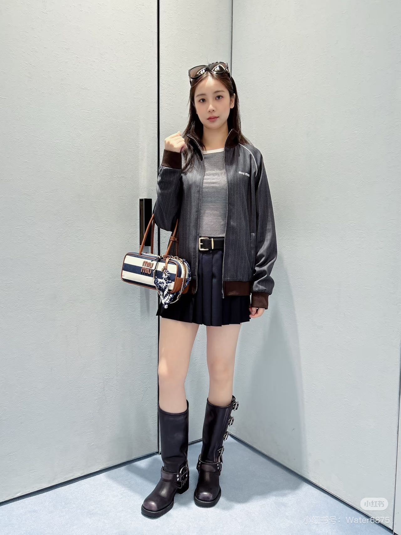 Miu 25fw embroidered coat