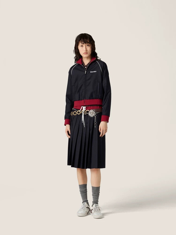 Miu 25fw embroidered coat