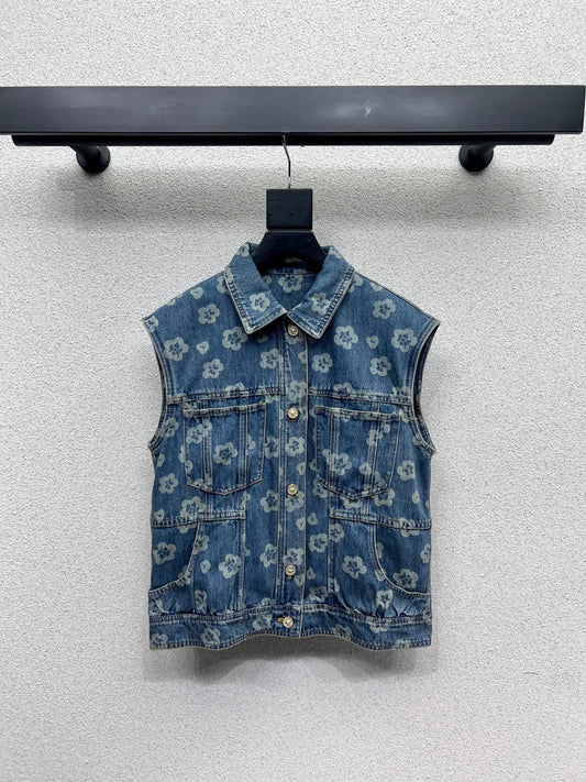 Chan 25fw printed vest