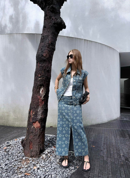 Chan 25fw printed skirts
