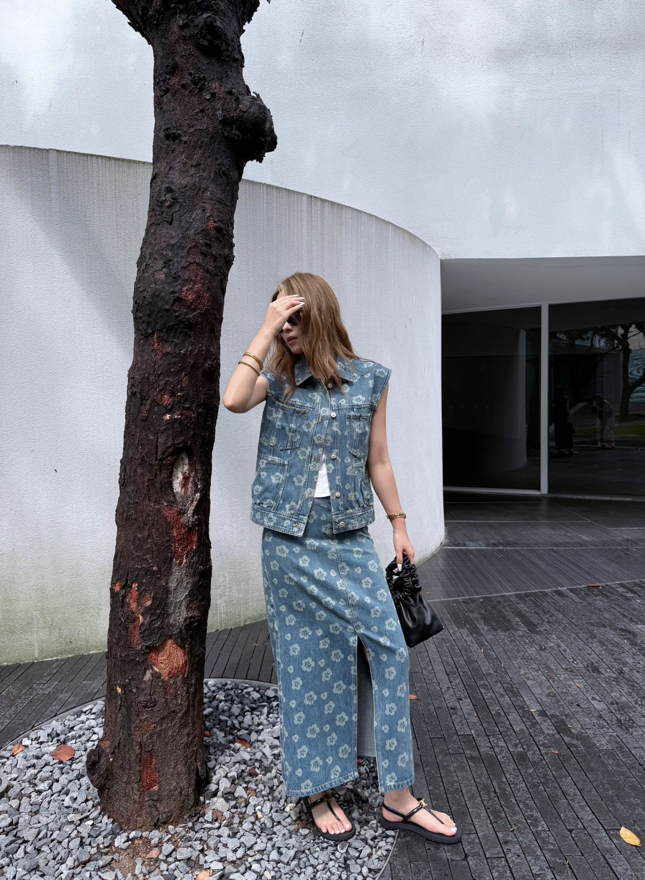 Chan 25fw printed skirts