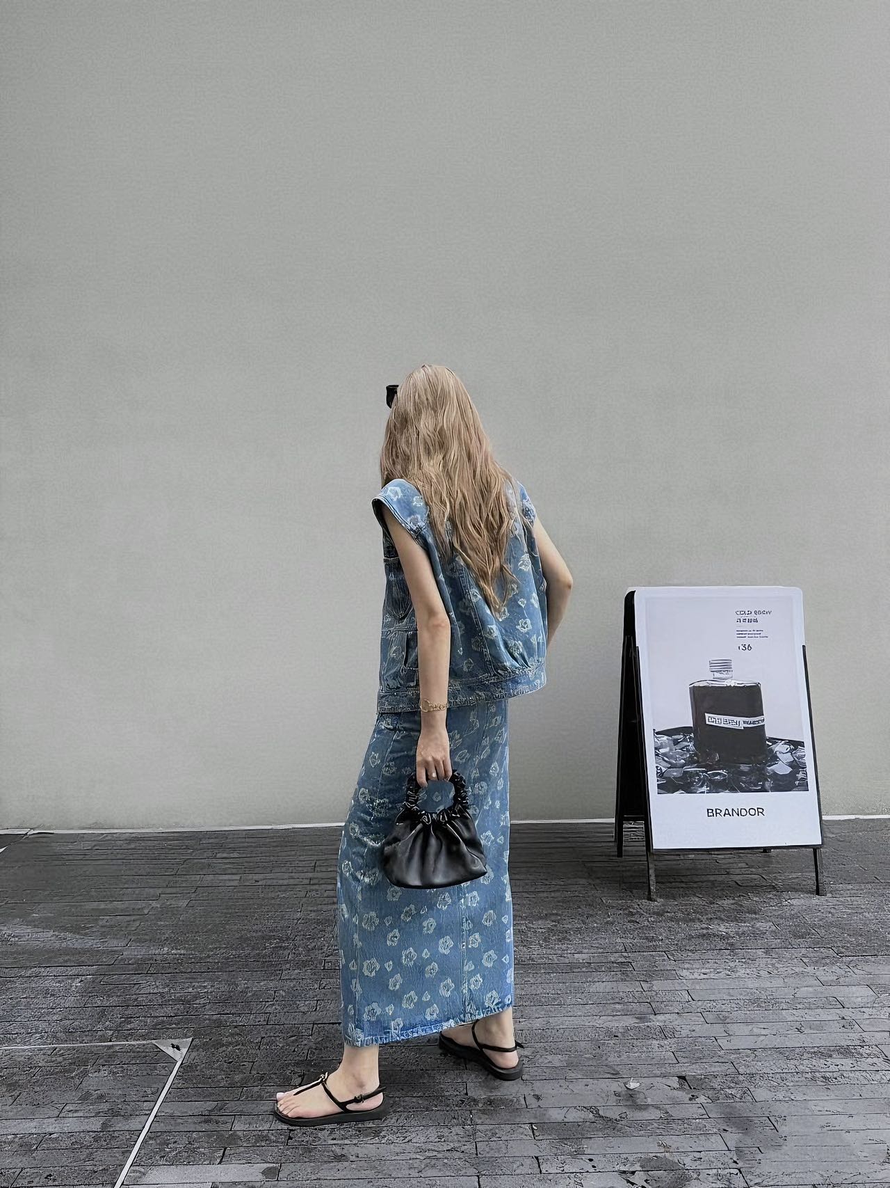 Chan 25fw printed vest