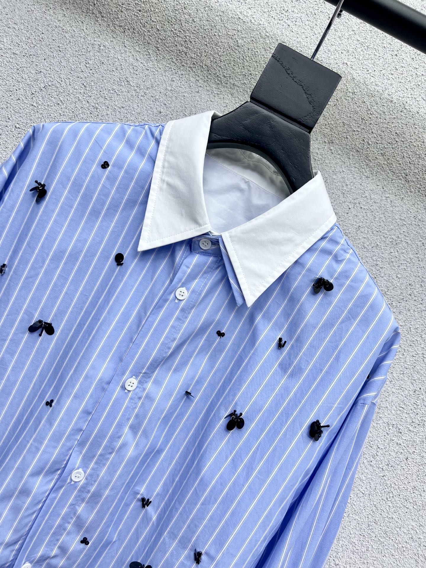 Miu 25fw striped shirt