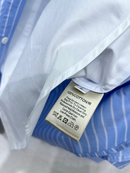 Miu 25fw striped shirt