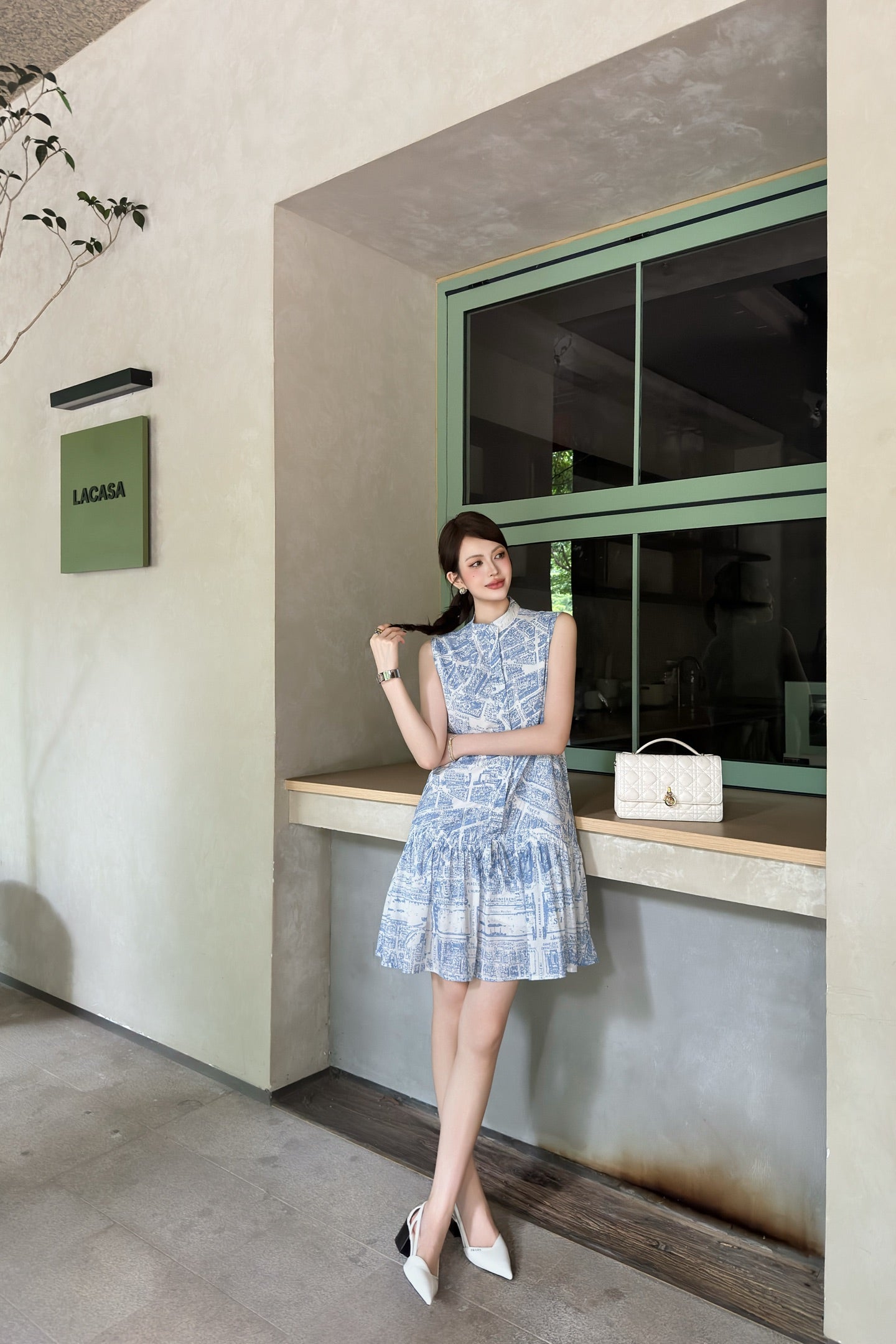 CD 25fw sleeveless dress