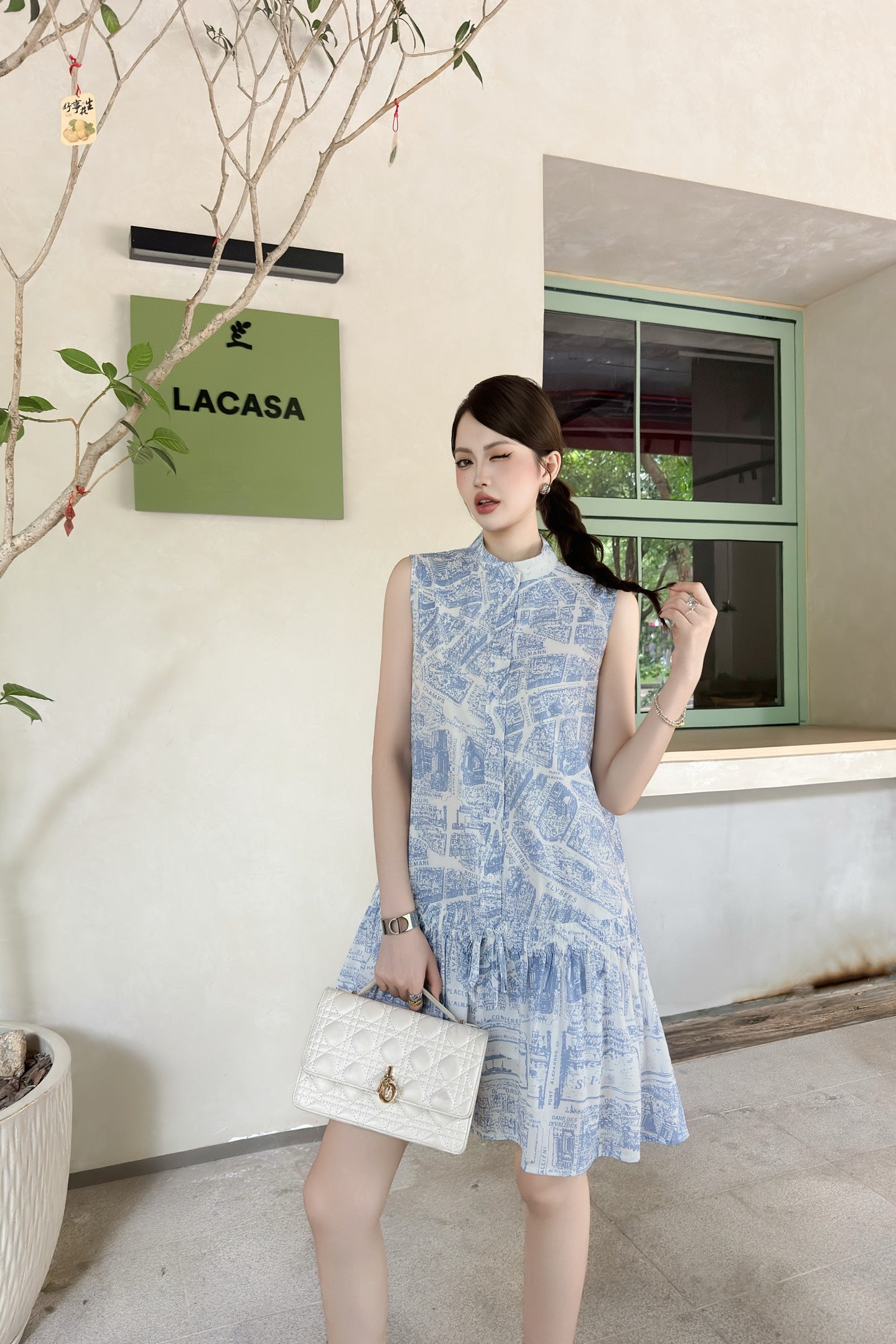 CD 25fw sleeveless dress