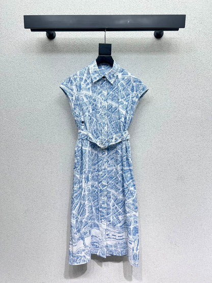 CD 25fw printed dress