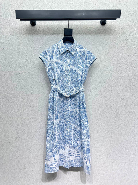 CD 25fw printed dress