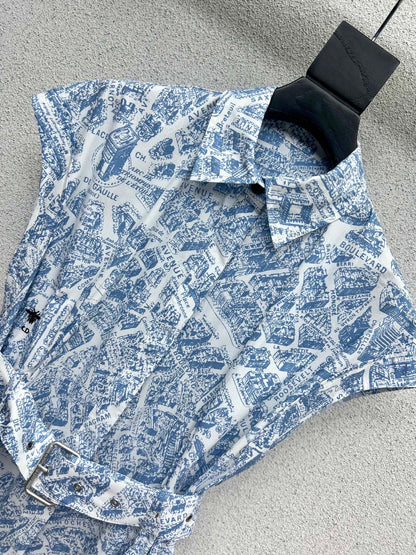 CD 25fw printed dress