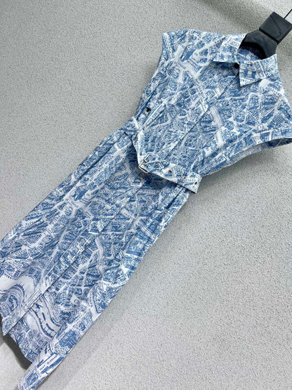 CD 25fw printed dress