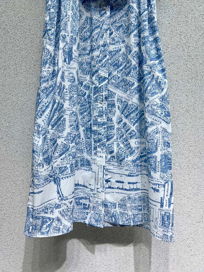 CD 25fw printed dress