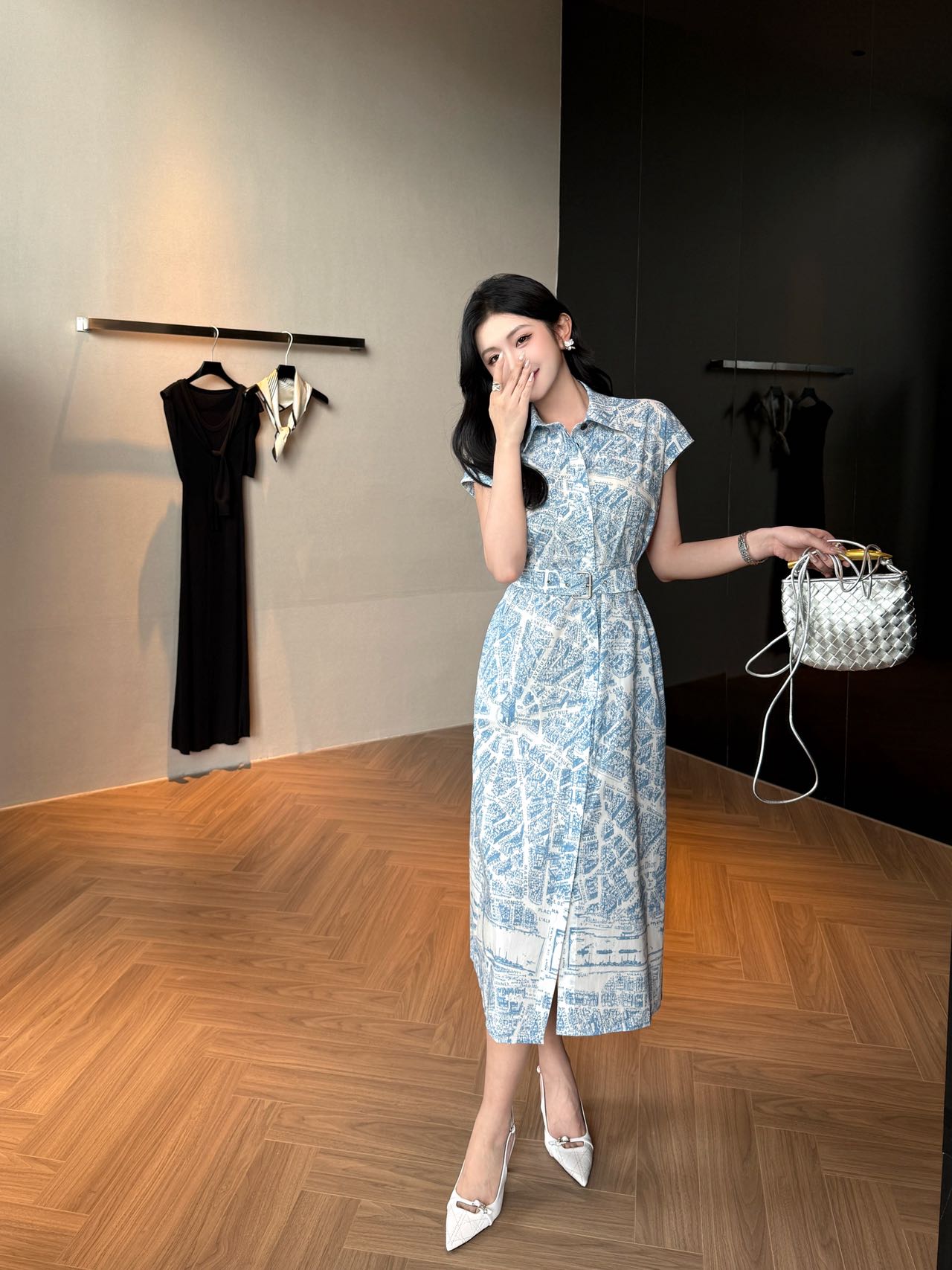 CD 25fw printed dress