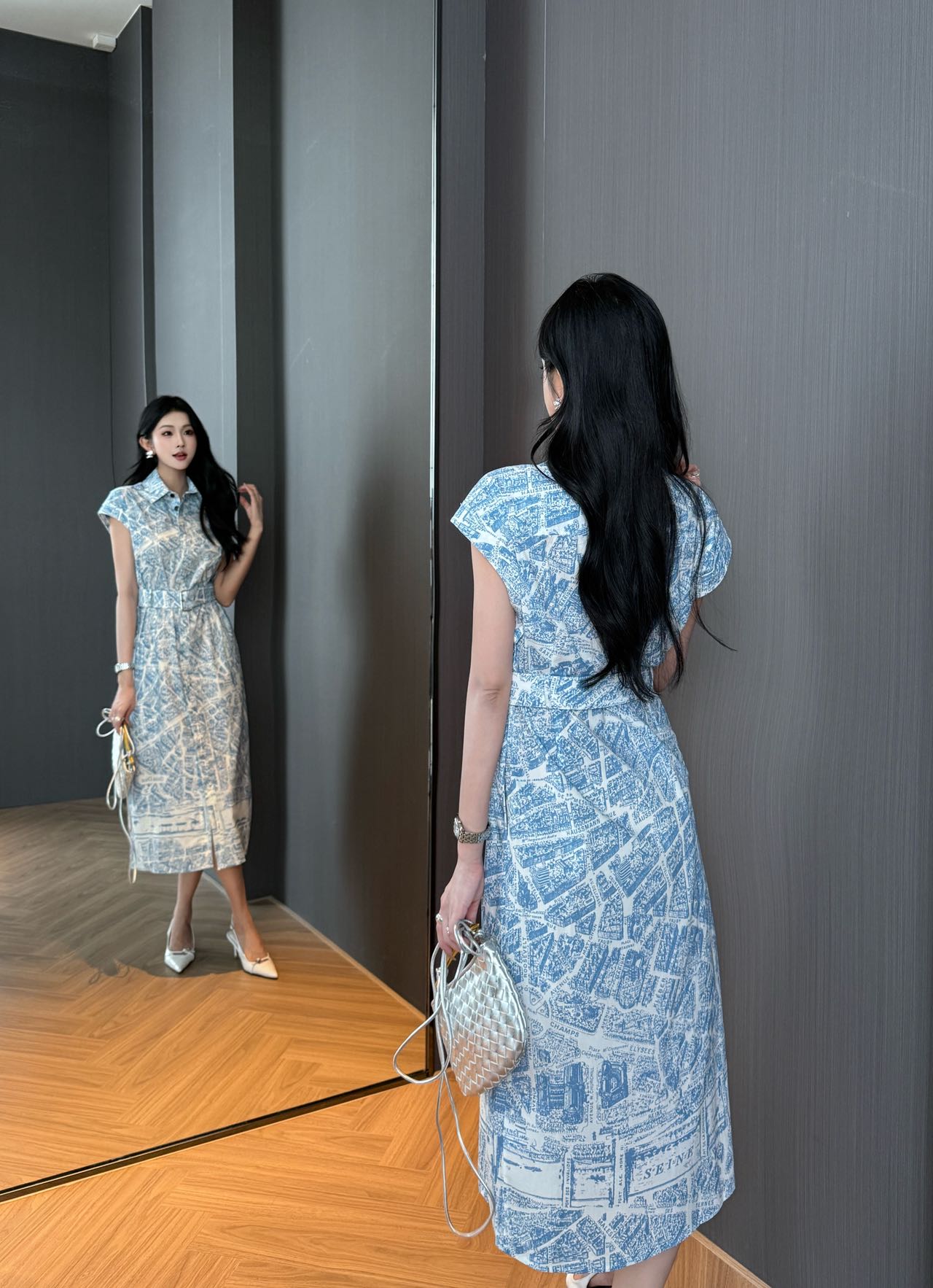 CD 25fw printed dress