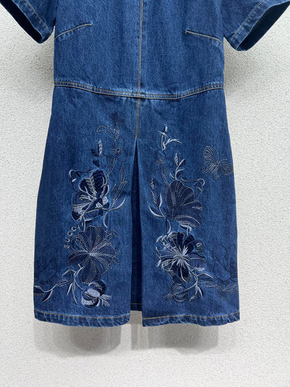 Guc 25fw embroidered dress