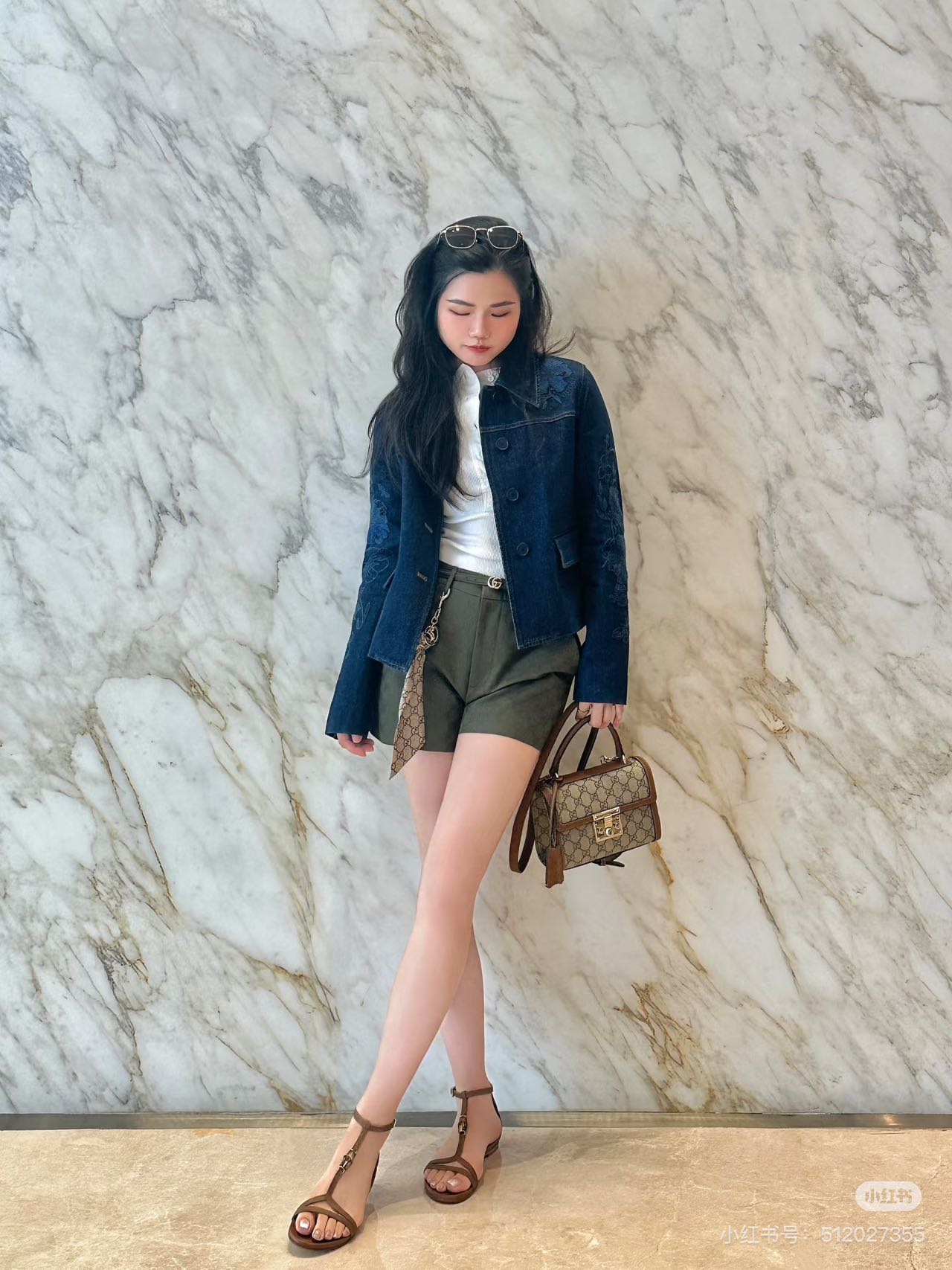 Guc 25fw embroidered jacket