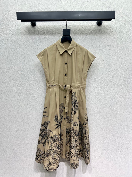 CD 25fw printed dress