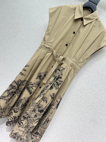 CD 25fw printed dress