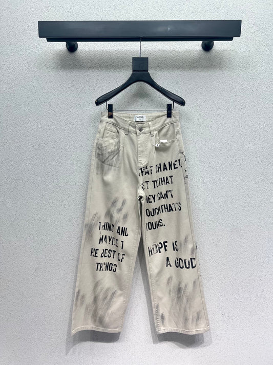 Chan 25fw Graffiti jeans