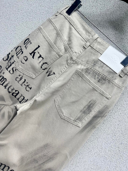 Chan 25fw Graffiti jeans