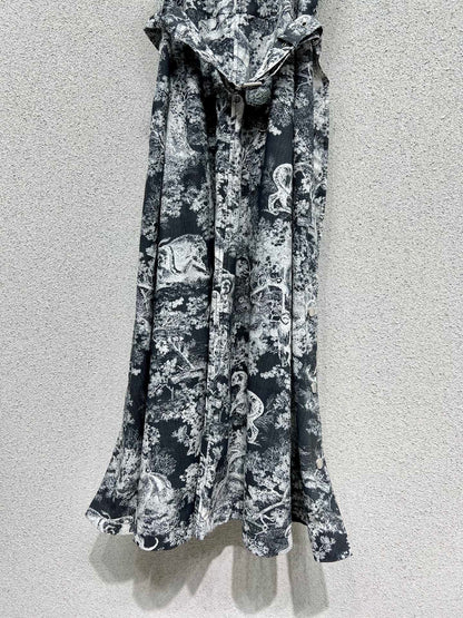 CD 25fw printed dress