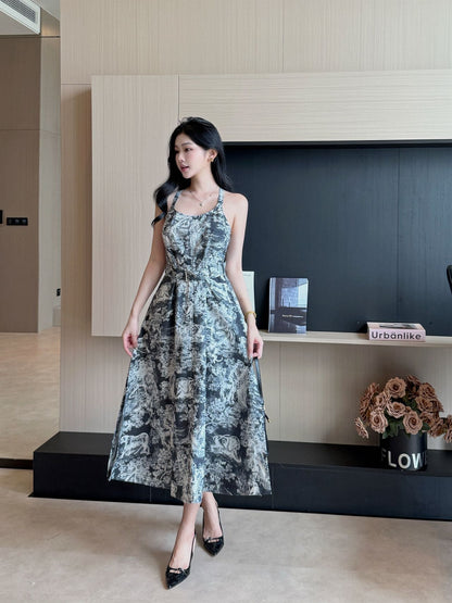 CD 25fw printed dress